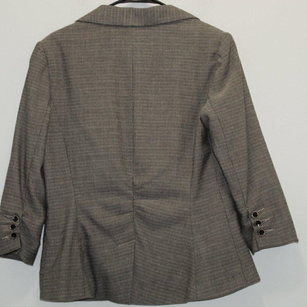 CAbi Barrister Blazer Tweed Gray Size 6 - Picture 8 of 12